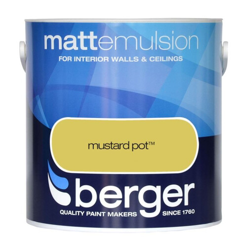 Berger - Matt Emulsion 2.5L - Mustard Pot