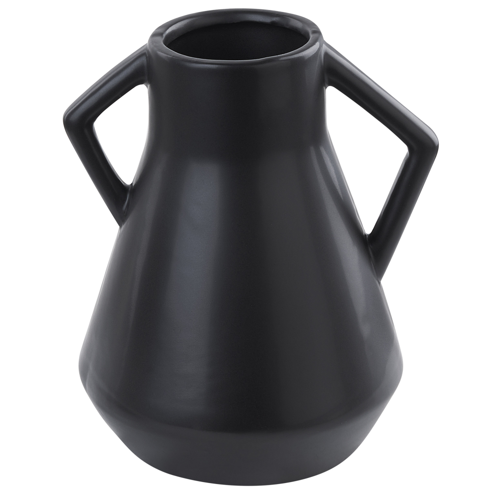 Flower Vase FERMI Ceramic 20 cm Black