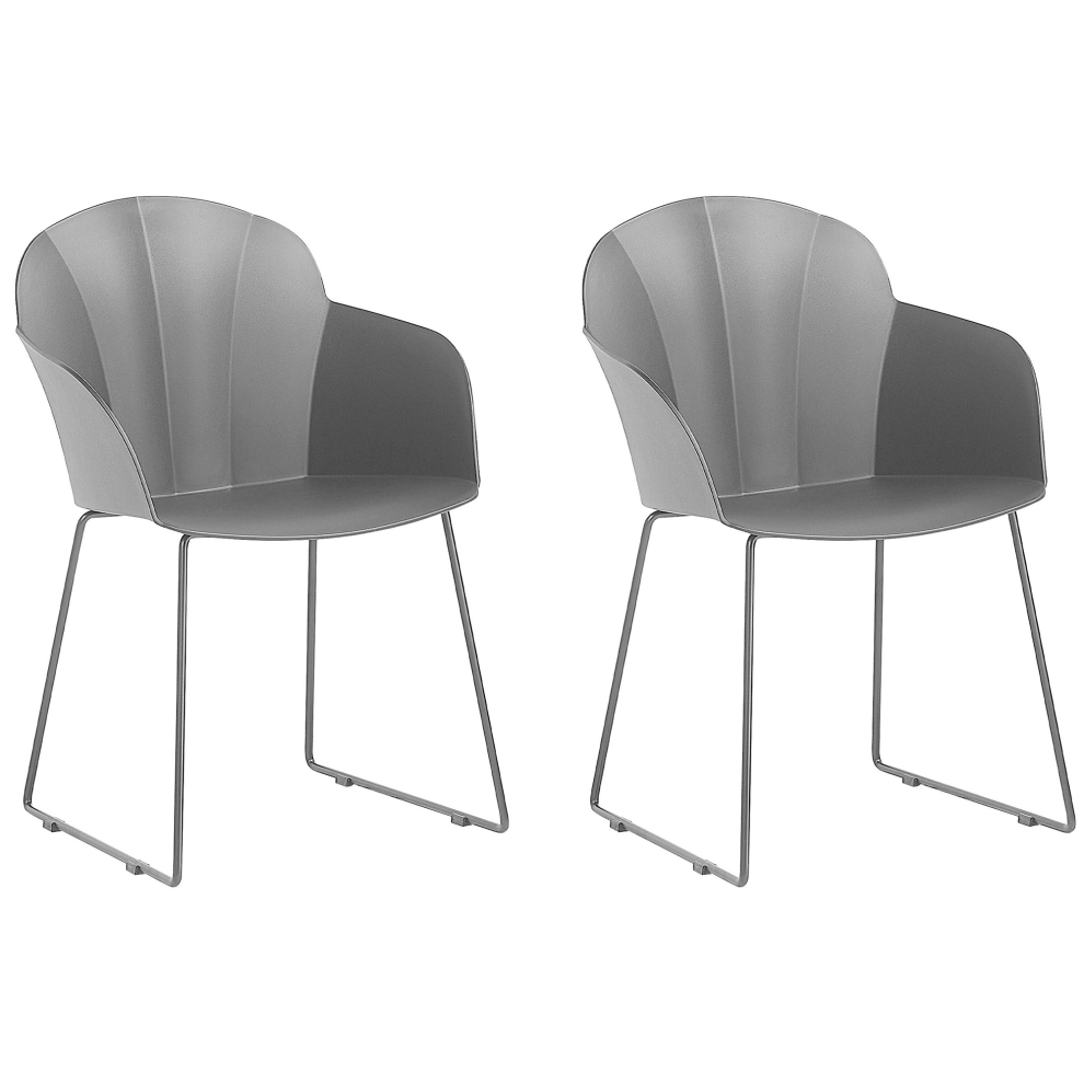 Set of 2 Dining Chairs SYLVA Black