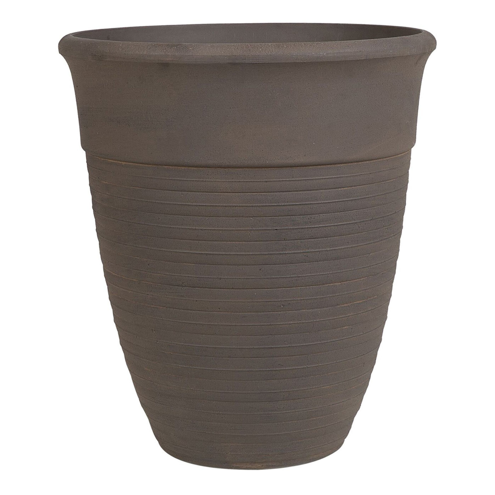 Plant Pot KATALIMA Stone 43 cm Brown