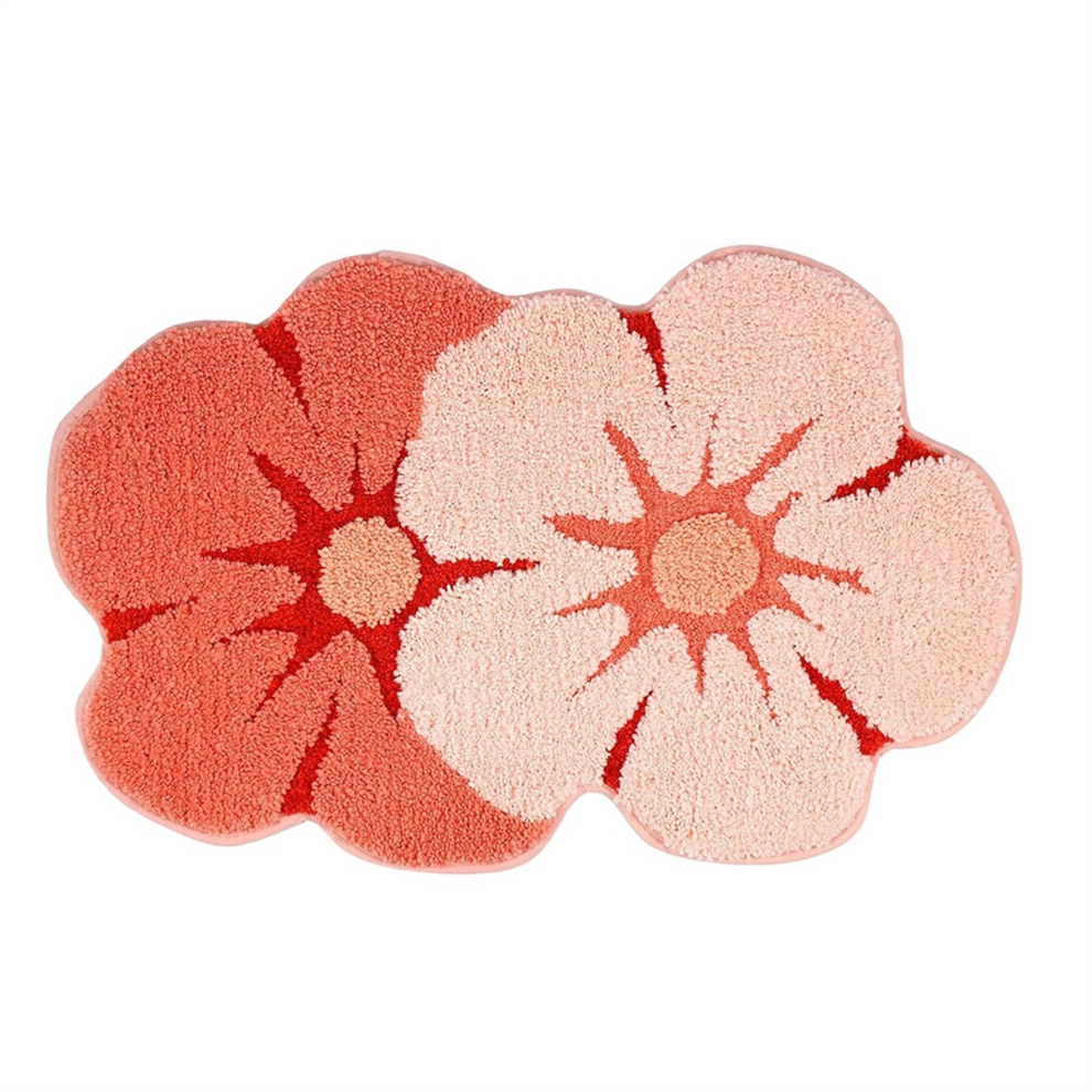 Tapis de salle de bain mignon, tapis de bain super absorbant, doux en microfibre, tapis antidérapant, porte d'entrée, toilettes, baignoire C