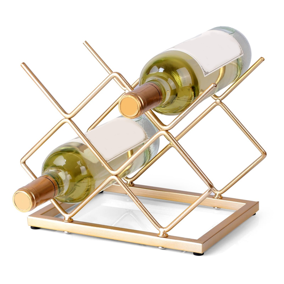 Support de comptoir pour bouteilles de vin, petit support de bureau autonome pour armoires, garde-manger, rangement de bouteilles