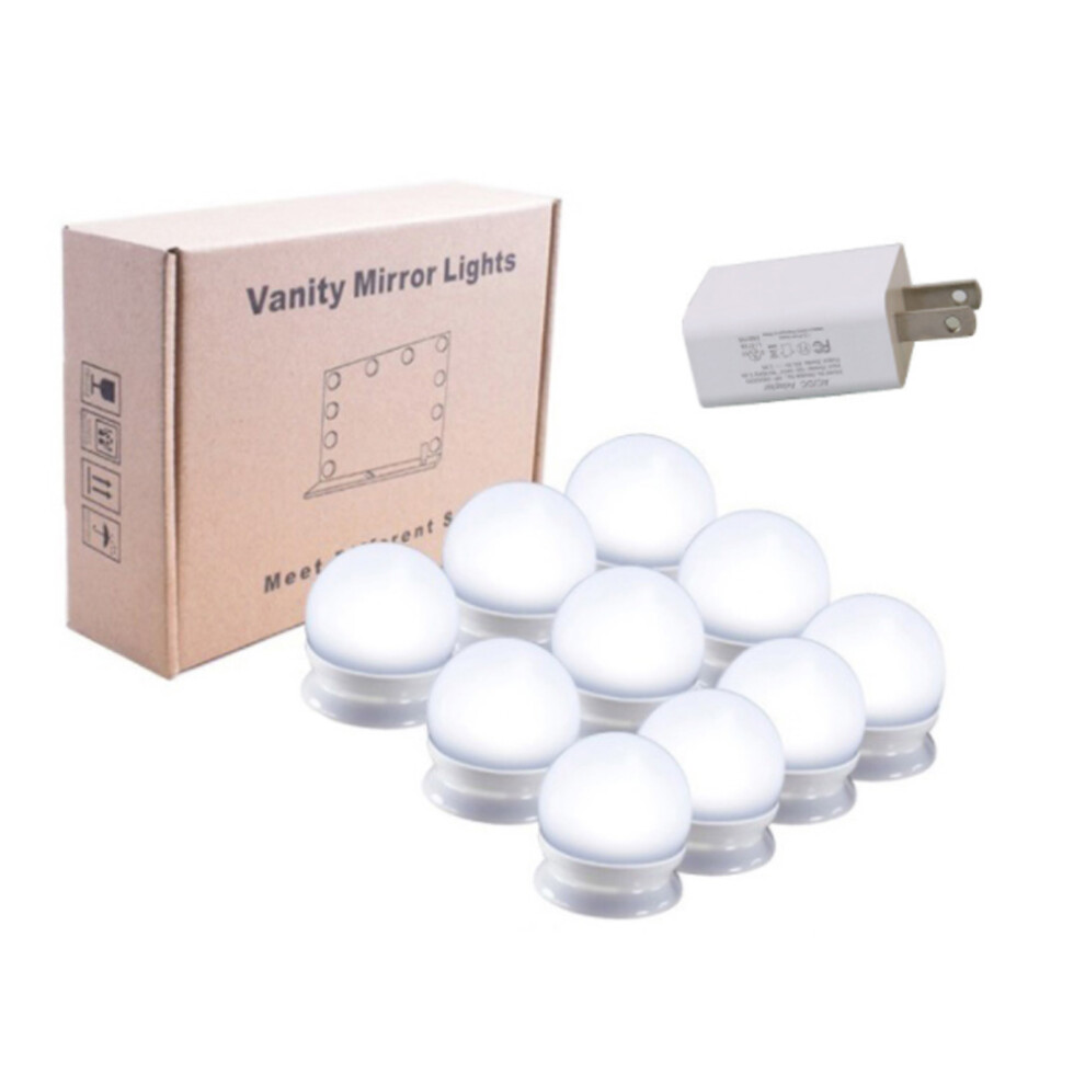 Ampoule LED pour miroir de courtoisie, lampe USB pour salle de bain, coiffeuse, éclairage mural à intensité variable, prise américaine