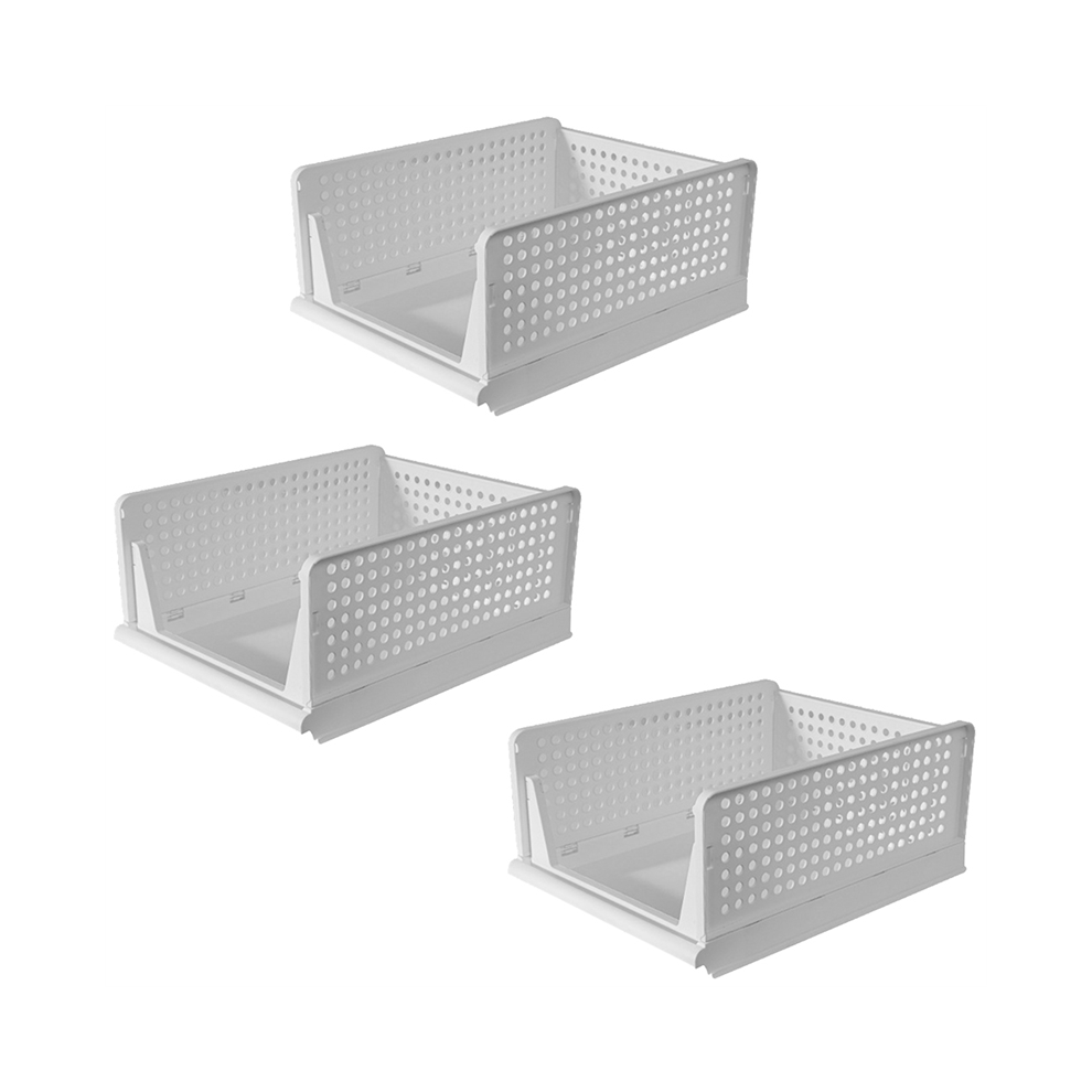 Opvouwbare Kastorganizer Opbergdoos Plastic Organizer, Stapelbare Mand, Lade Voor Kleding-image