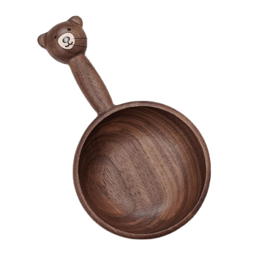 Bol en bois de style japonais en forme d'ours mignon, assiette à fruits, collation, dessert, bol à noix-B