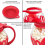 Magnetron Popcorn Maker Emmer Kom Mini Machine Veilig Siliconen Deksel Rood 3