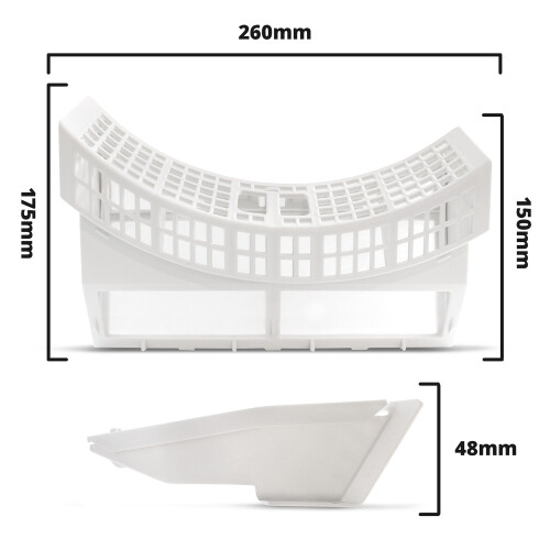 Fluff Filter for Hotpoint Aqualtis Tumble Dryers 2