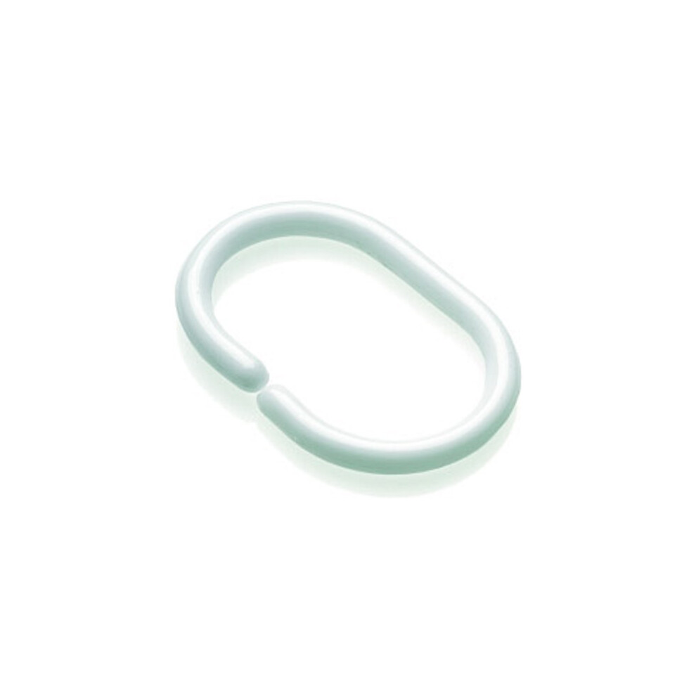 Croydex Shower Curtain 'C' Rings (Pack Of 12)