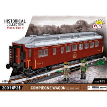 COBI 6289 HC: WWII Compiegne Wagon (22 June 1940) 1:35 Brick Model 2001pcs