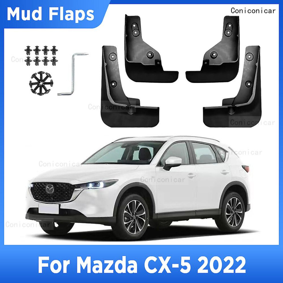 (2022 4Pcs) For Mazda Cx5 Cx 5 2017-2022 2021 2020 Mud Flaps Splash Guard Mudguards Mudflaps Front Rear Fender Auto Styline Car Accessories 8994439804129