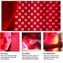 45w Anti-aging 225 Led Therapy Panel 660nm 850nm Near Infrared Therapy Light Square - Aespa