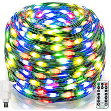 (Coloured) Outdoor Christmas Tree Lights 80m 800 Led Long Fairy Lights Mains Powered Waterproof Coloured Xmas String Lights 8 Modestimerremote For Indooroutsidew