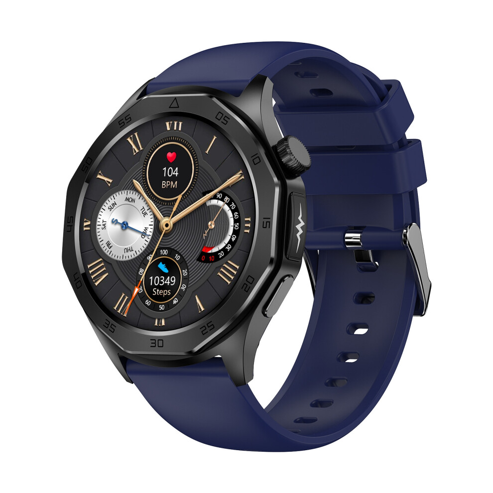 (Blue) 1.43Inch Smart Watch Tooth Call Ecg Electrocardiogram Ppg Health Monitor Sos Sports Tracker Sos Blue 4027917216375