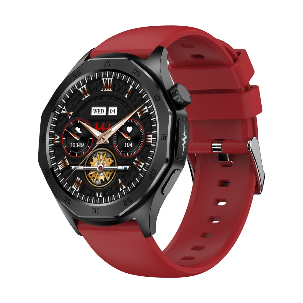 (Red) 1.43Inch Smart Watch Bluetooth Call Ecg Electrocardiogram Ppg Health Monitor Sos Sports Tracker Sos Red 4027917216382