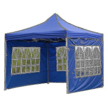 (Blue) Garden Heavy Duty Oxford Gazebo Party Tent Wedding Canopy Foldable Waterproof Outdoor Canopy Tent