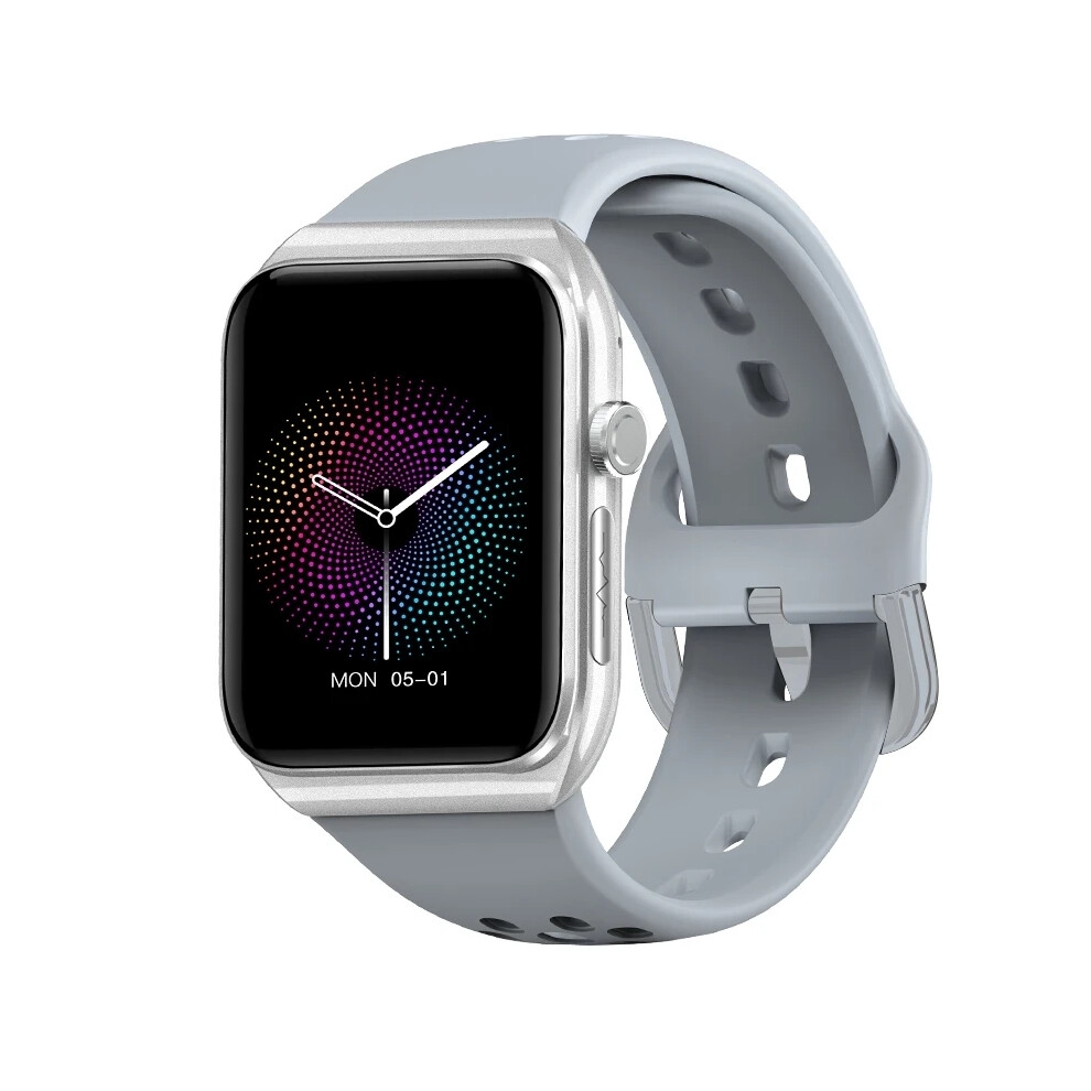 (Silver) Ecg Dedection Non-Invasive Uric Acid Blood Lipid Pressure Glucose Smartwatch Bluetooth Calling Silver 4027917216467