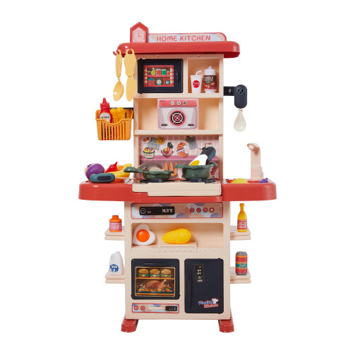Living And Home (Red) 43Pcs Kid's Kitchen Playset Chef Pretend Toy Table 2