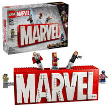 LEGO Marvel 76313 Logo MARVEL e i suoi supereroi - Gioco di costruzione Avengers da 12 anni in su