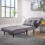 Home Source (Grey - Single) Morella Velvet Single / Double Folding Sofa Bed 3