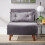 Home Source (Grey - Single) Morella Velvet Single / Double Folding Sofa Bed 8