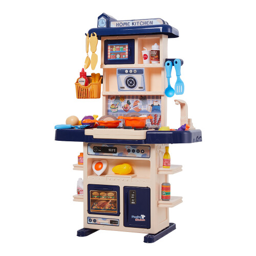 Living And Home (Blue) Children Pretend Kitchen Playset 43PCS