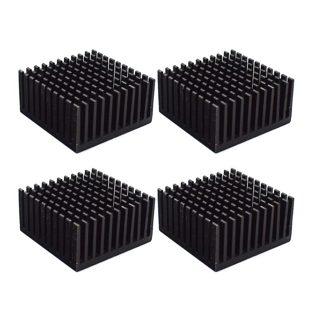 (Black) 40X40x20mm Cooling Fin Radiator Heat Sinks For Cooling Gpu Ic Chips Vram Vga Black 8994439817136