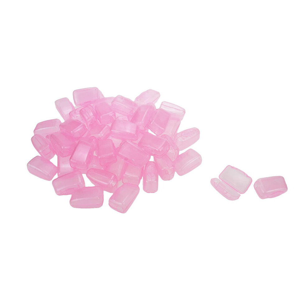 (Pink) 100pcs Toothbrush Cap Covers Toothbrush Head Protector Case For Travel Home