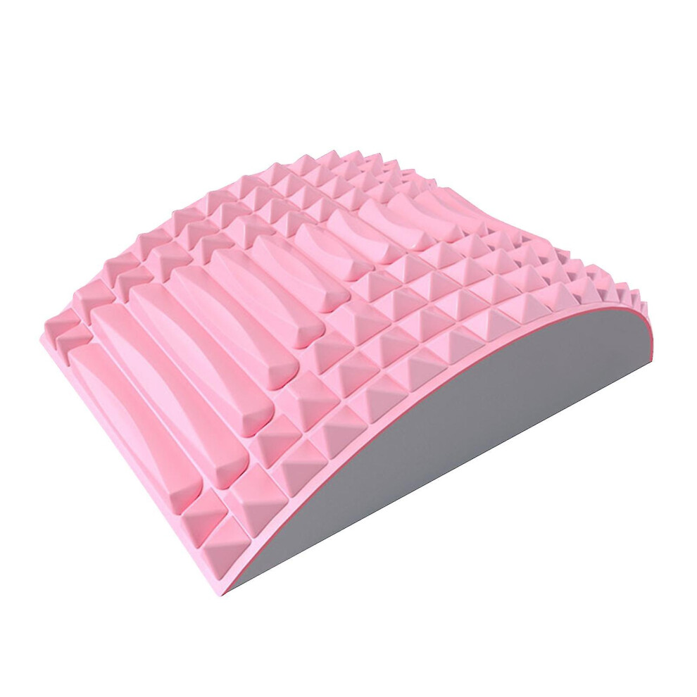 Pink (Pink) Back Stretcher Pillow For Back Pain Relief, Lumbar Support, Herniated Disc, Sciatica Pain Relief, Posture Corrector