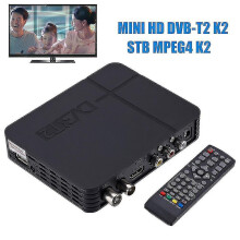 Portable Dvb-t2 Stb Mpeg4 K2 High Clarity Digital Tv Box Set-top Receiver Tuner Receptor