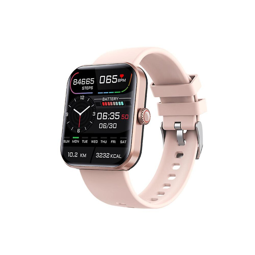 (Golden) F57l Blood Glucose Sugar Smart Watch Body Temperature Waterproof Hrv Ecg Monitor Golden