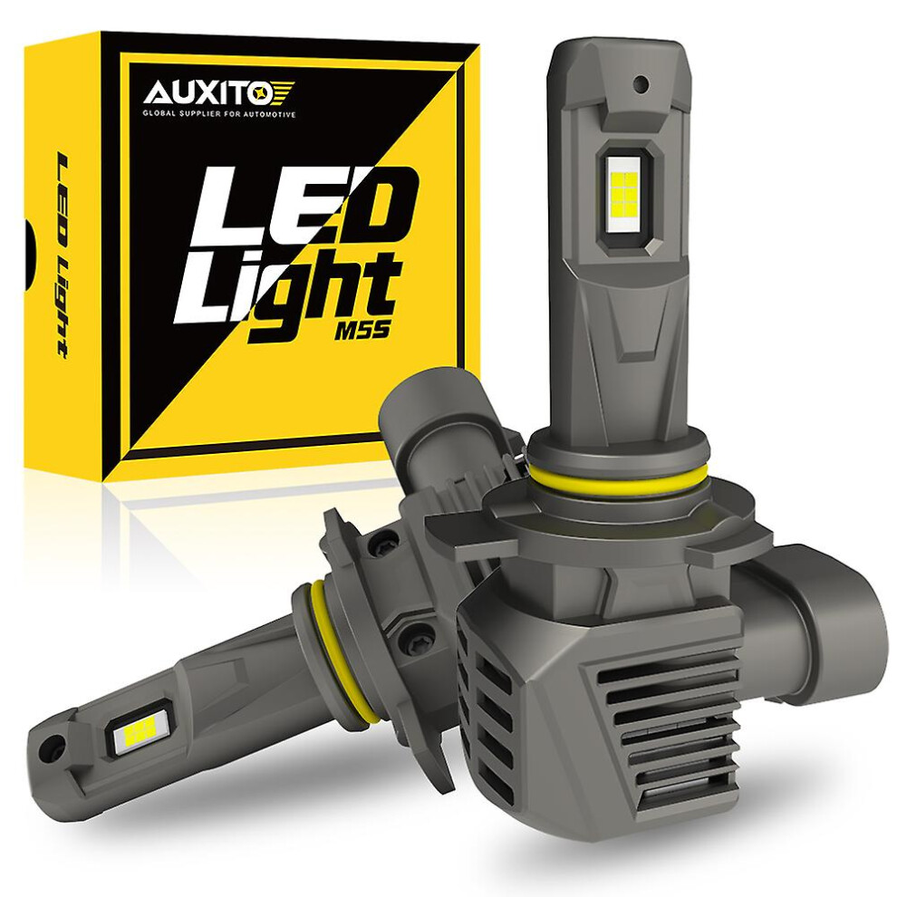 (H16(Jp)) Auxito 2Pcs 22000Lm 120W 9012 Hir2 H7 Led Turbo Headlight Bulb Canbus Error Free 9005 Hb3 H8 H11 Led Car Headlamp With Fan 6500K 8994439783370