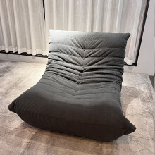 (Single seat, Gray) Togo sofa, stylish recliner, lazy sofa, suitable for bedroom, living room, game room, no installation required
