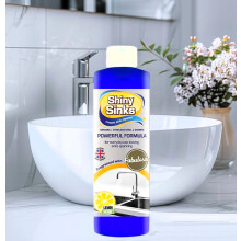 Shiny Sinks Cream Cleaner Ceramic Stainless Steel Granite Lemon 250ml