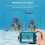 (blue) Double screen 16X 32GB waterproof digital camera 4