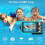 (blue) Double screen 16X 32GB waterproof digital camera 6