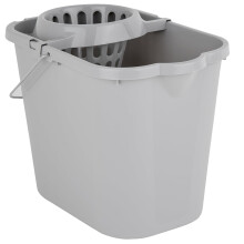 1 x 12L Mop Bucket & Wringer Multi Surface Plastic Bucket With Handle