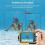 (yellow) Double screen 16X 32GB waterproof digital camera 5