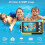 (yellow) Double screen 16X 32GB waterproof digital camera 6