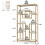 Tribesigns Tribesigns Bookcase 180 cm High Gold Tiered Bookcase 3