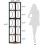 Tribesigns Tribesigns corner shelf, 170 cm high rustic bookcase 2
