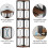 Tribesigns Tribesigns corner shelf, 170 cm high rustic bookcase 7