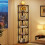 Tribesigns Tribesigns corner shelf, 170 cm high rustic bookcase 4