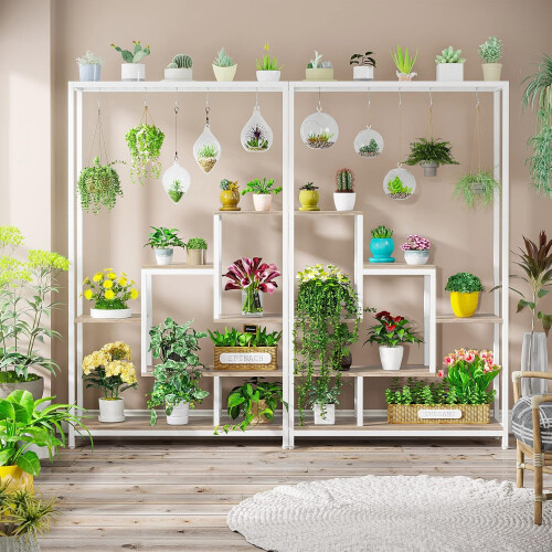 Tribesigns Tribesigns Flower Stand 5 ripiani per piante con 10 ganci a S 2