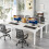 Tribesigns Tribesigns Computer Desk 200x70x75cm, Double PC Office Table, White 7