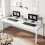 Tribesigns Tribesigns Computer Desk 200x70x75cm, Double PC Office Table, White 5