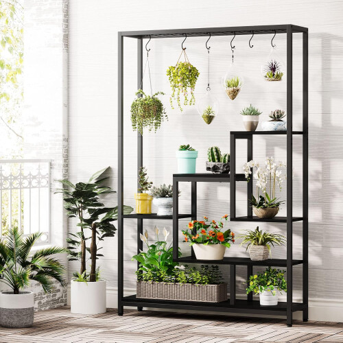 Tribesigns Tribesigns Flower Stand 5 ripiani per piante con 10 ganci a S 2
