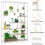 Tribesigns Tribesigns Flower Stand 5 ripiani per piante con 10 ganci a S 7