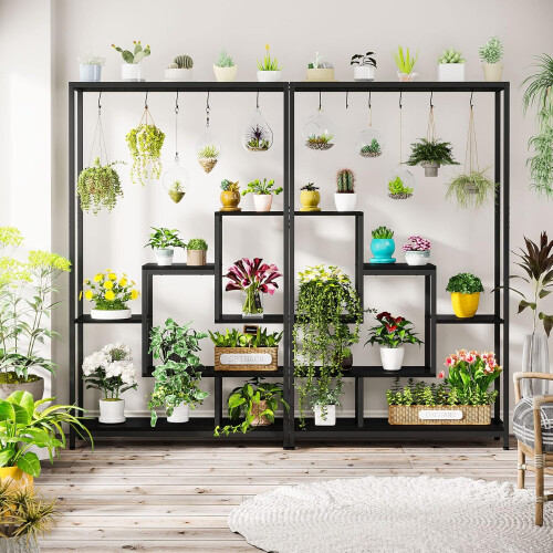 Tribesigns Tribesigns Flower Stand 5 ripiani per piante con 10 ganci a S 1