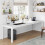 Tribesigns Tribesigns Computer Desk 200x70x75cm, Double PC Office Table, White 4