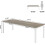 Tribesigns Tribesigns Computer Desk 200x70x75cm, Double PC Office Table 3